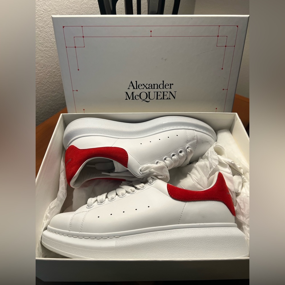 Red and white Alexander McQueens